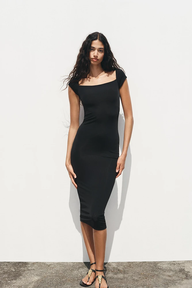 POLYAMIDE MIDI DRESS