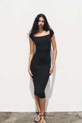 POLYAMIDE MIDI DRESS