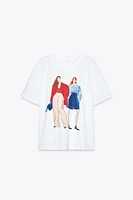 T-SHIRT WITH GIRL PRINT