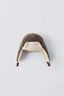 BONNET CASQUETTE EFFET MOUTON