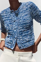 CARDIGAN WITH THREE-QUARTER SLEEVES