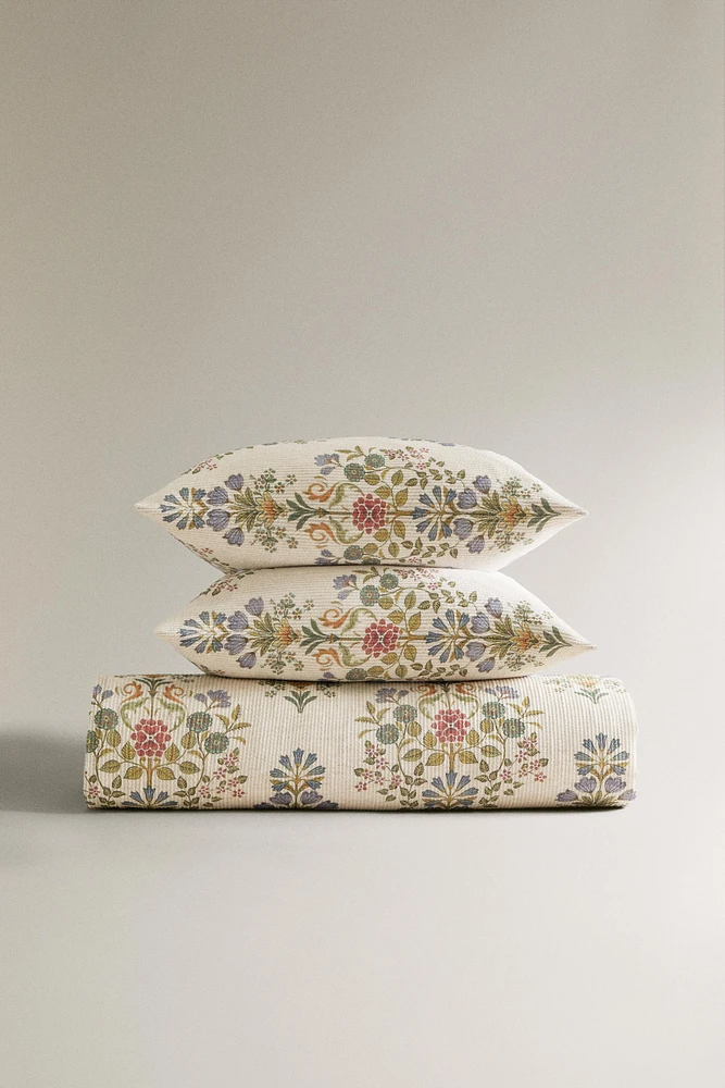 HOUSSE DE COUETTE COTON FLEURS
