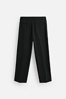 PLEATED WIDE FIT PANTS