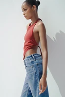 OPEN-BACK HALTER TOP