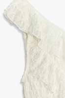 ASYMMETRIC LACE TOP