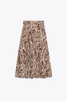 JUPE MIDI BRODERIES PERFORÉES
