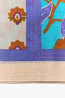 PRINTED COTTON SCARF