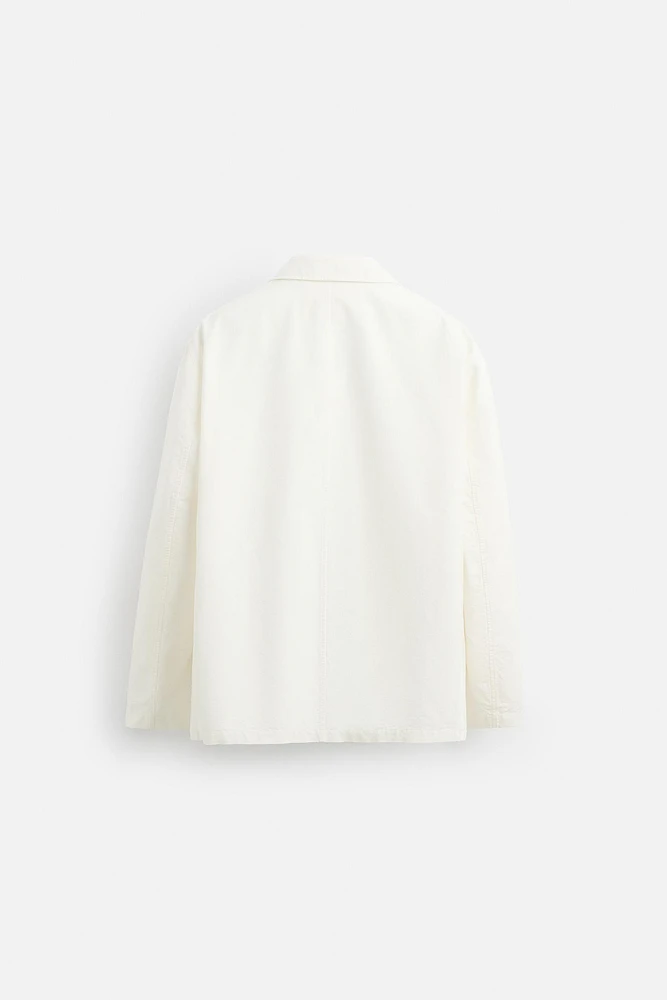 RELAXED FIT COTTON BLAZER
