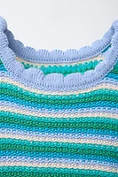 STRIPED KNIT TOP