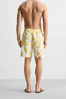 MAILLOT DE BAIN LONG À IMPRIMÉ FLORAL