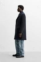 DOUBLE-BREASTED WOOL - CASHMERE COAT