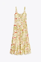 ZW COLLECTION LINEN PRINT DRESS