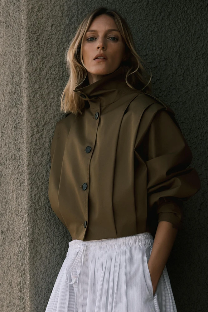 ZW COLLECTION PLEATED JACKET