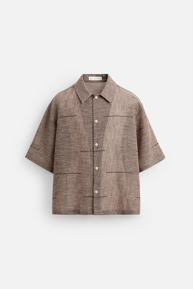 CHEMISE STRUCTURE BRODÉ