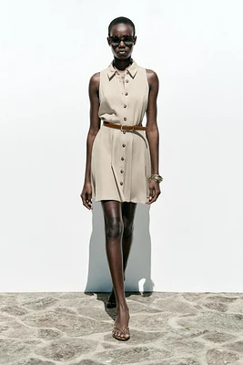 ROBE COURTE CEINTURE