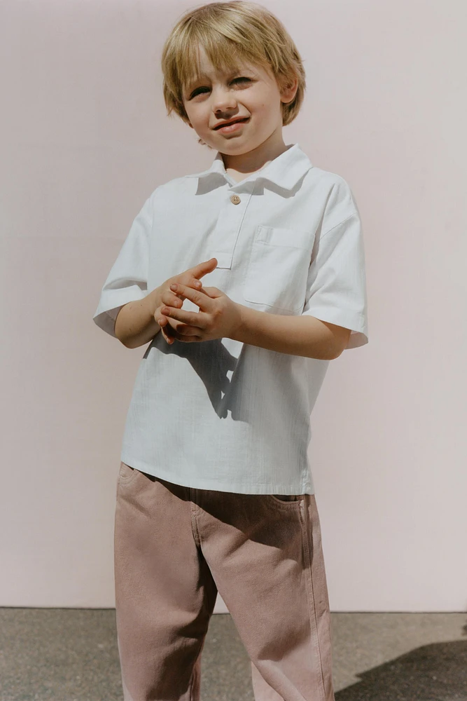 TEXTURED POLO SHIRT