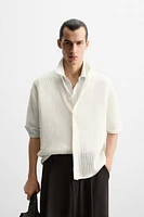 CHEMISE EN MAILLE AJOURÉE
