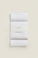 STRIPED COTTON TERRYCLOTH KITCHEN TOWEL