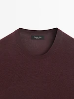 Short sleeve fine knit sweater