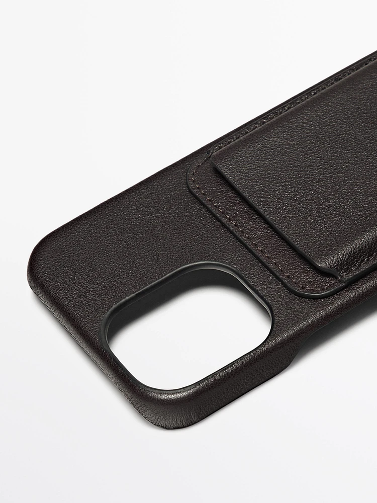Coque iPhone 16 cuir nappa