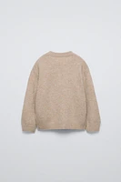 EMBROIDERED CARS KNIT SWEATER