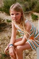 STRIPED KNIT TOP WITH SEA MOTIFS