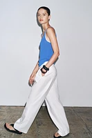 CONTRAST TRIM KNIT TOP