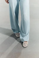 FLORAL MESH BALLET FLATS