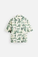 CHEMISE BRODERIE DÉCOUPÉE IMPRIMÉE