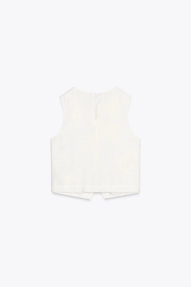 CROSSOVER CROP TOP