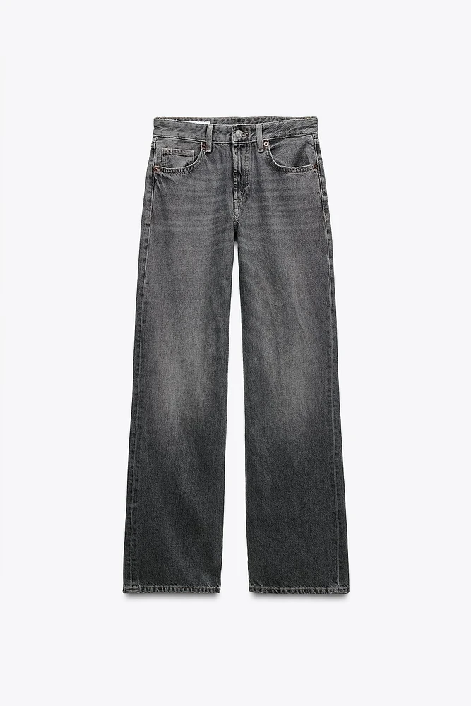 TRF MID-RISE WIDE LEG JEANS