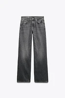 TRF MID-RISE WIDE LEG JEANS