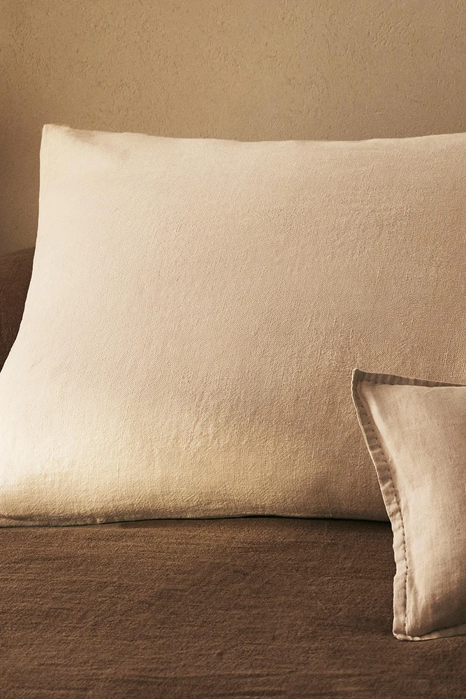 XXL LINEN THROW PILLOW COVER