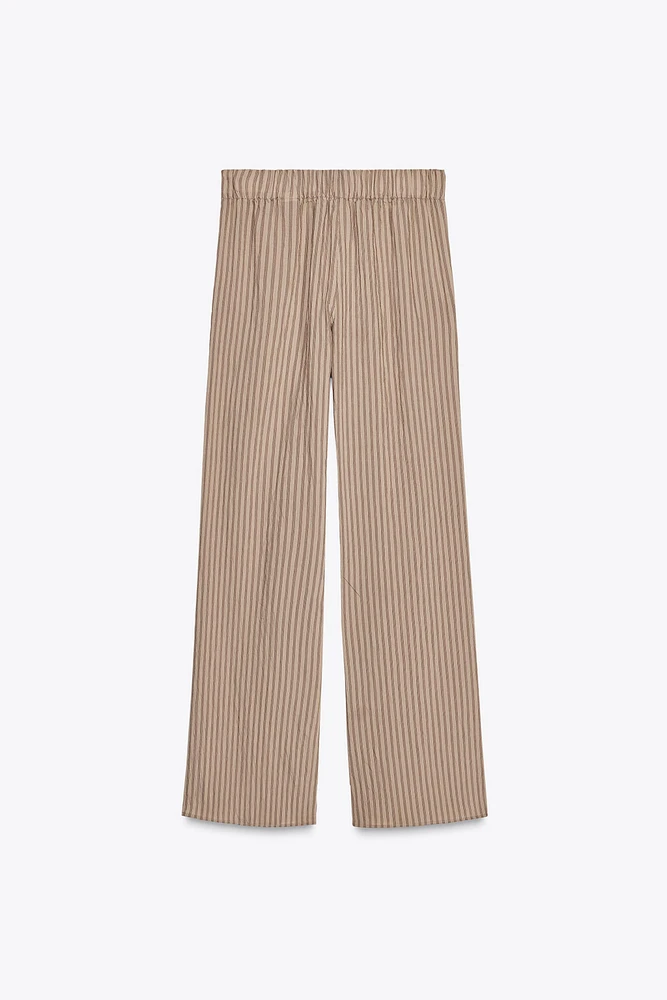 STRIPED PAJAMA PANTS ZW COLLECTION