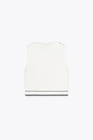 TRIM KNIT TOP