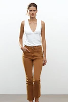 ZW COLLECTION HIGH RISE BOOTCUT CROPPED JEANS