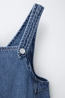 DENIM PINAFORE DRESS