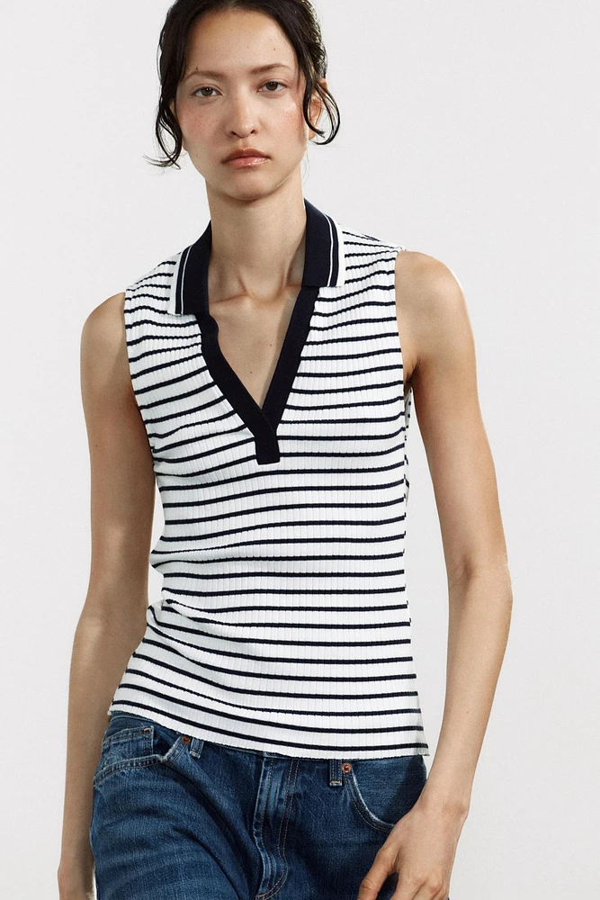 RIBBED POLO