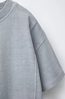 GARMENT DYE EMBROIDERED LOGO T-SHIRT