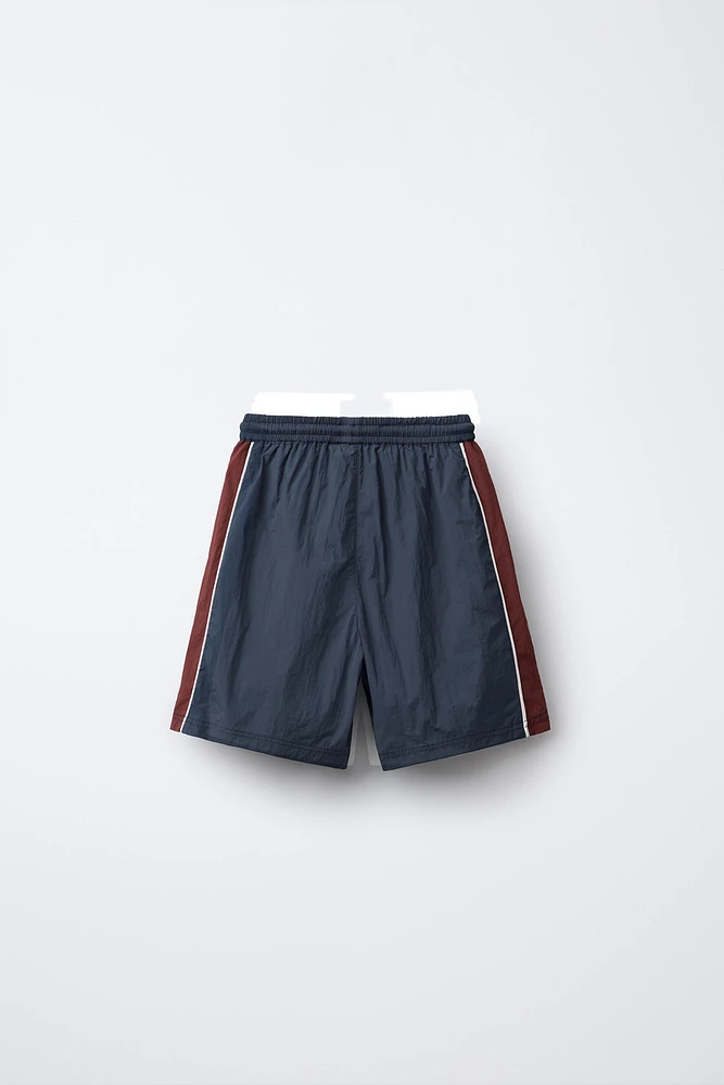 TECHNICAL SHORTS WITH SIDE STRIPES