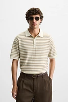 POLO JACQUARD RAYÉ