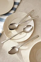 SET OF SHINY STEEL SPOONS (SET OF 4)