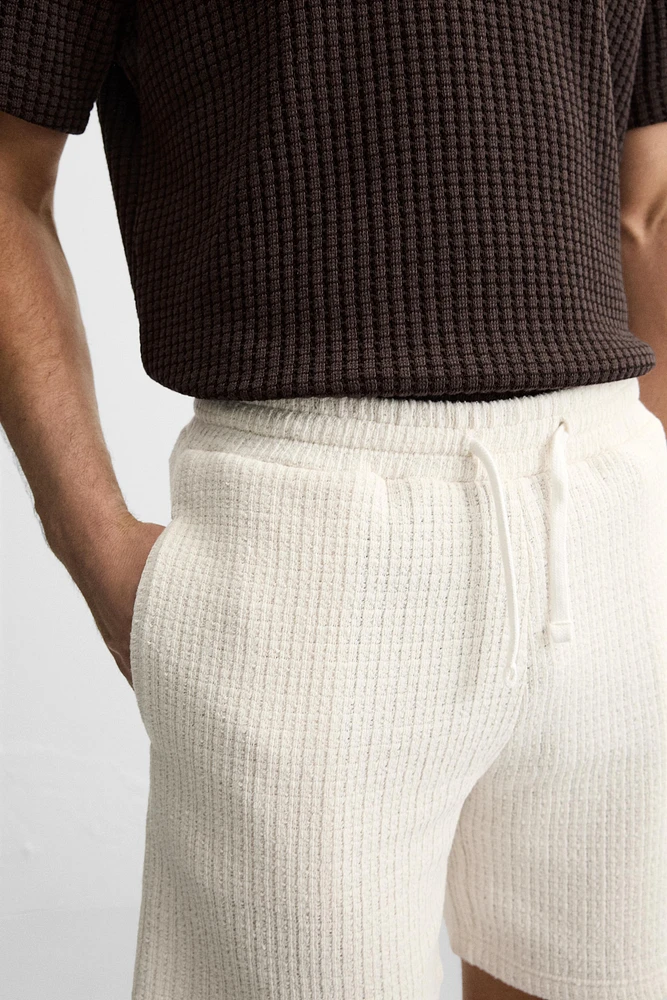 BERMUDA JOGGER STRUCTURÉ