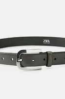 METAL BUCKLE LEATHER BELT