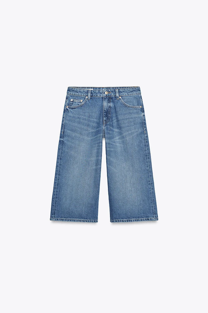 SHORT EN JEAN JORTS TRF TAILLE BASSE