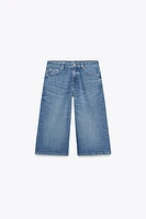 SHORT EN JEAN JORTS TRF TAILLE BASSE