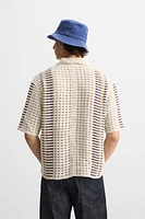 CHEMISE CROCHET RAYURES