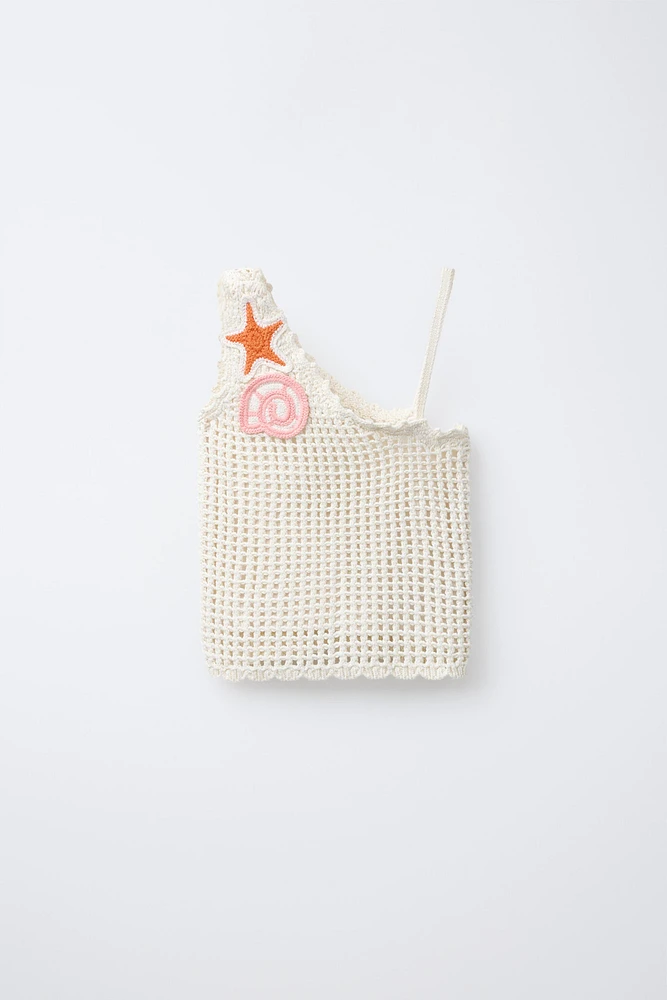 SEA PATCHES KNIT TOP