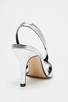 OPEN-TOE LEATHER SANDALS