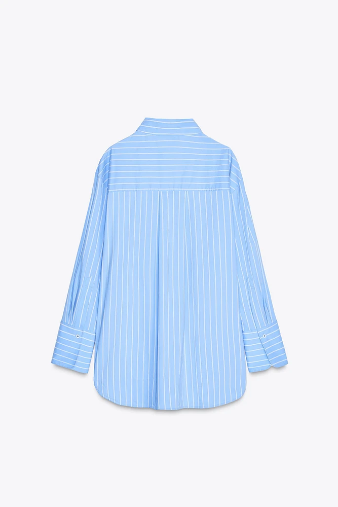 ZW COLLECTION STRIPED OVERSIZED SHIRT